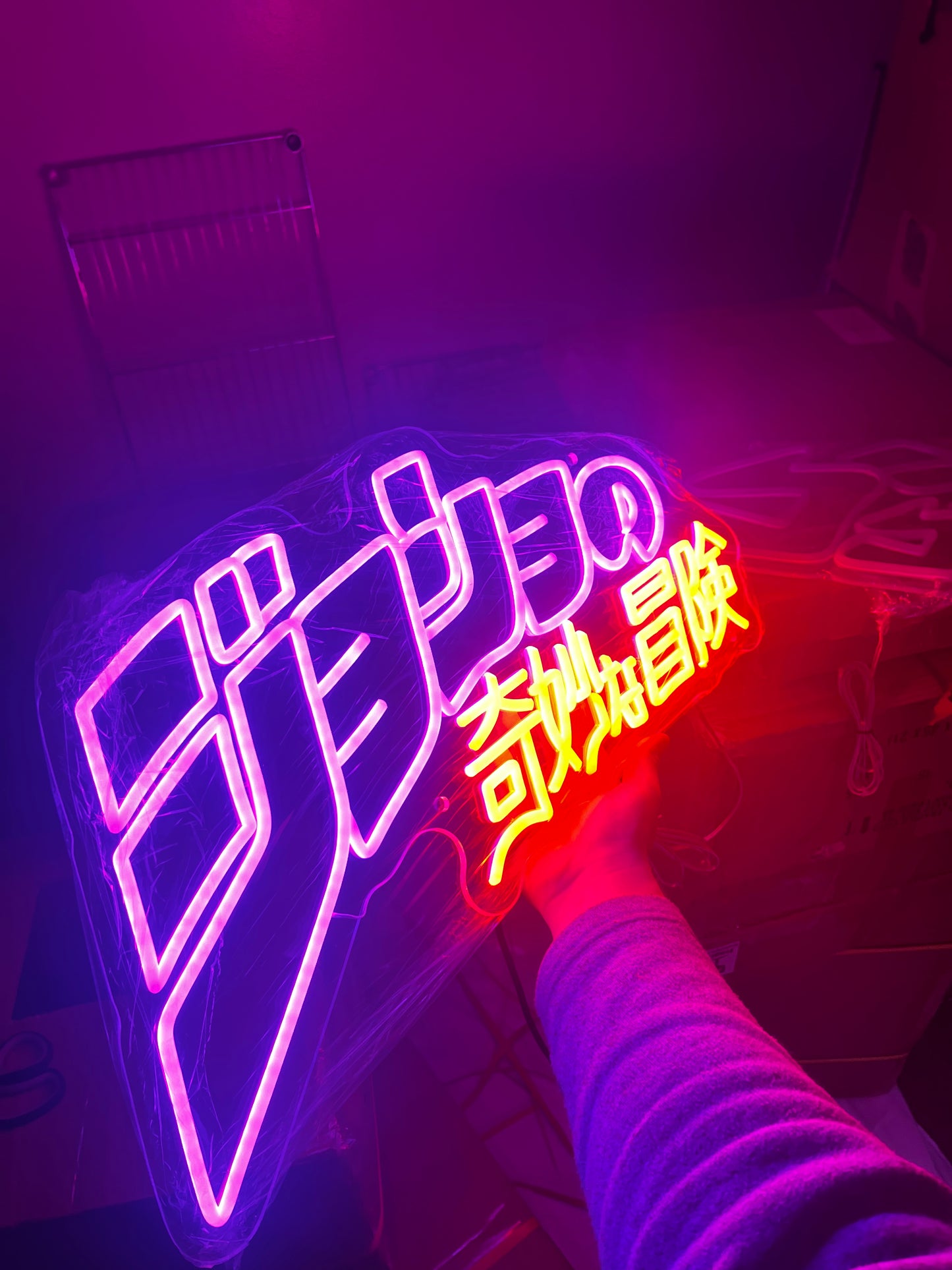 "JJBA" 24IN WIDE NEON SIGN