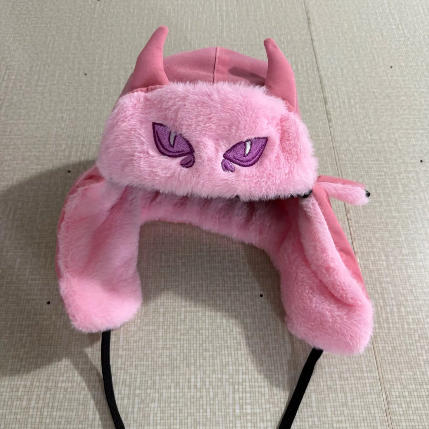 KILLER QUEEN EMBROIDERED USHANKA 3D HORNS (see item description for shipping)