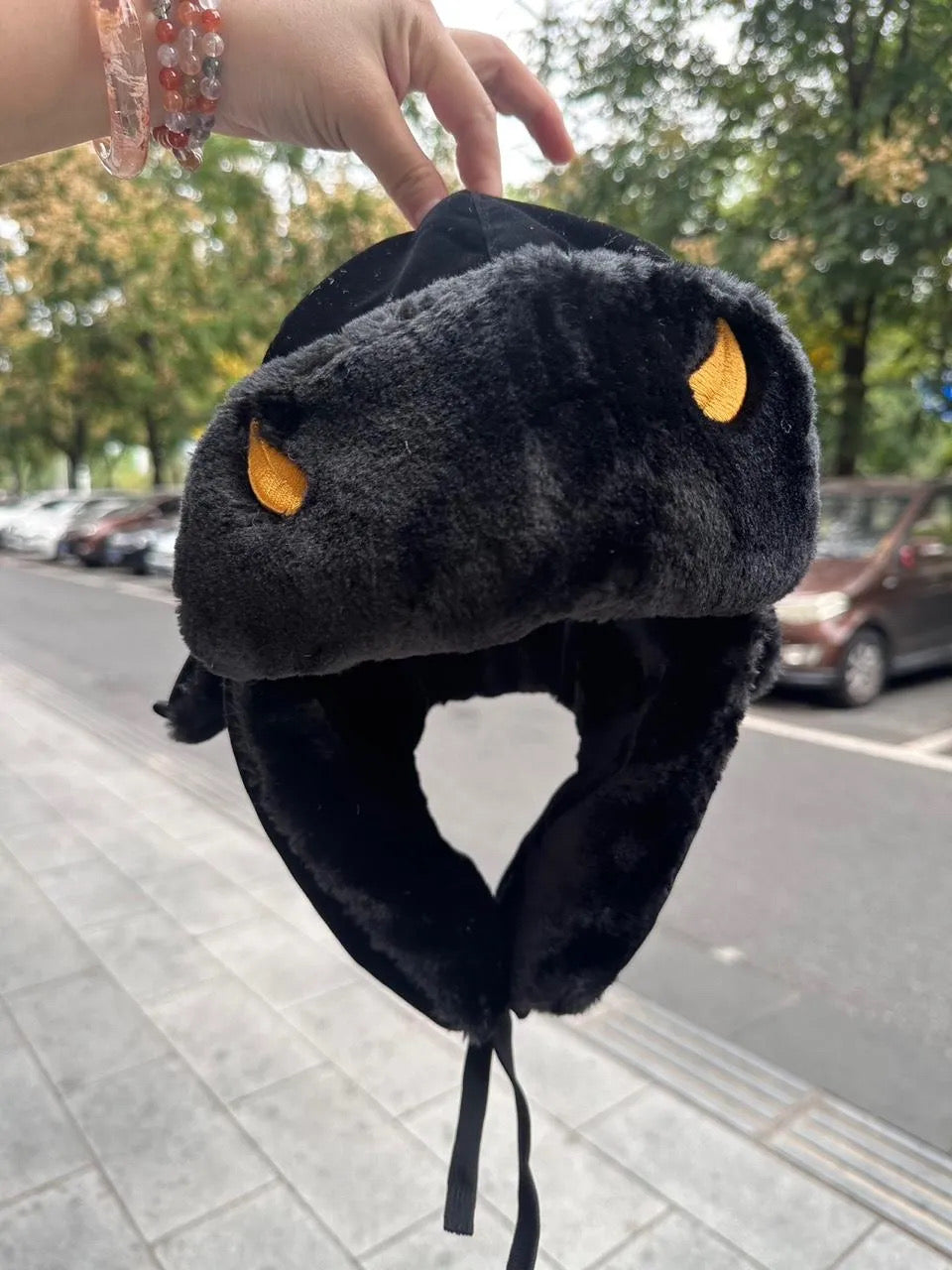 WEATHER REPORT EMBROIDERED USHANKA (see item description for shipping)
