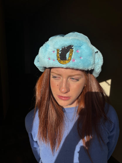 Johnny Joestar Embroidered Faux Fur Ushanka (Preorder)