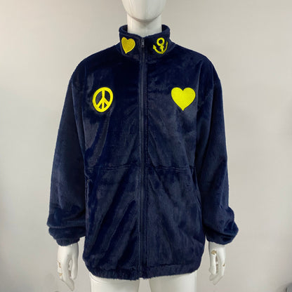 "JOSUKE" 9oz HEAVY EMBROIDERED ZIPUP FLEECE