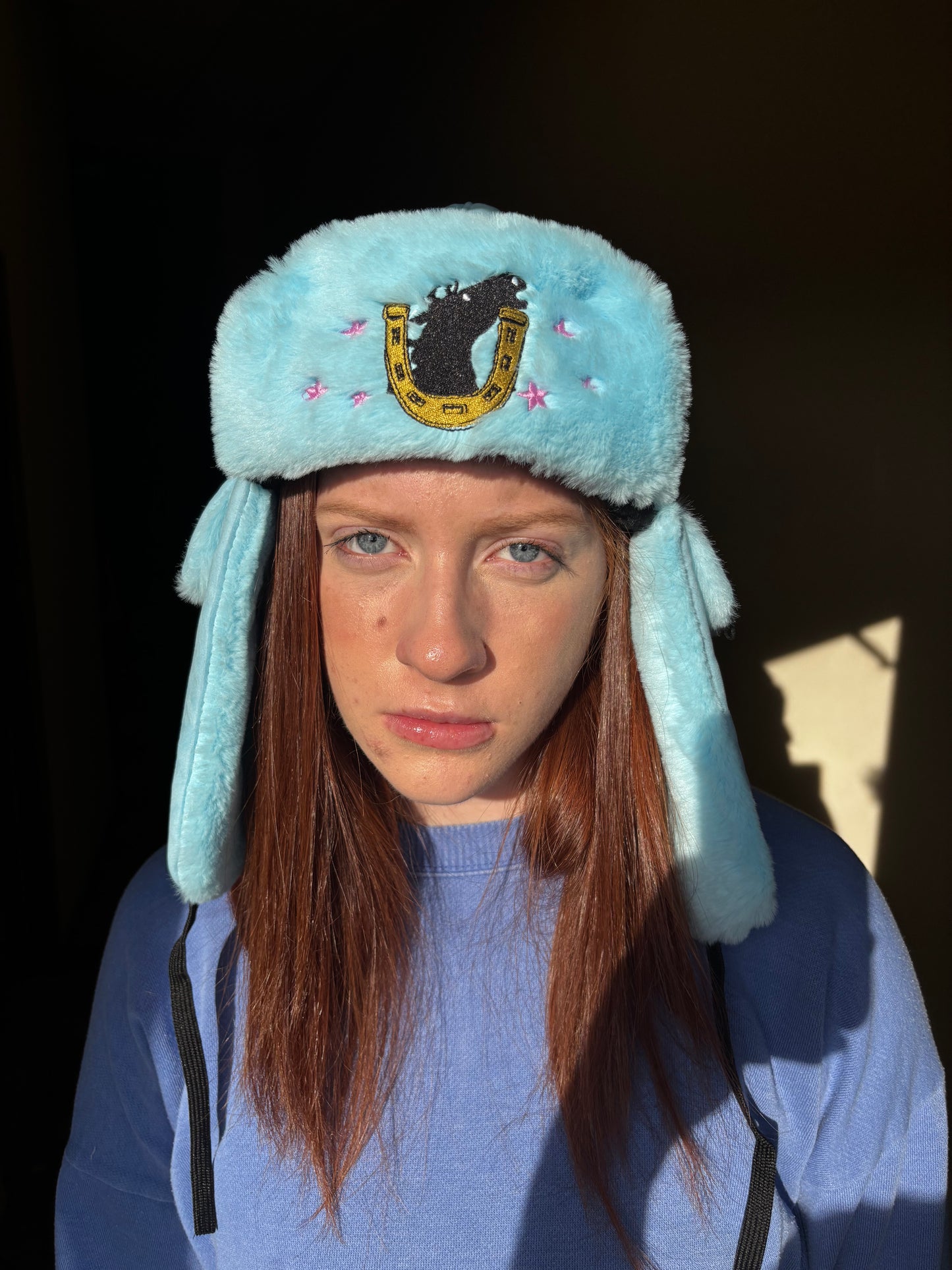 Johnny Joestar Embroidered Faux Fur Ushanka (Preorder)