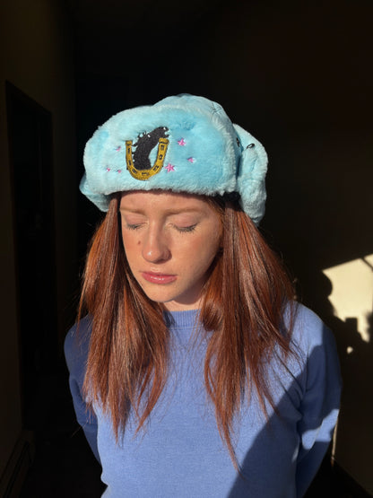 Johnny Joestar Embroidered Faux Fur Ushanka (Preorder)