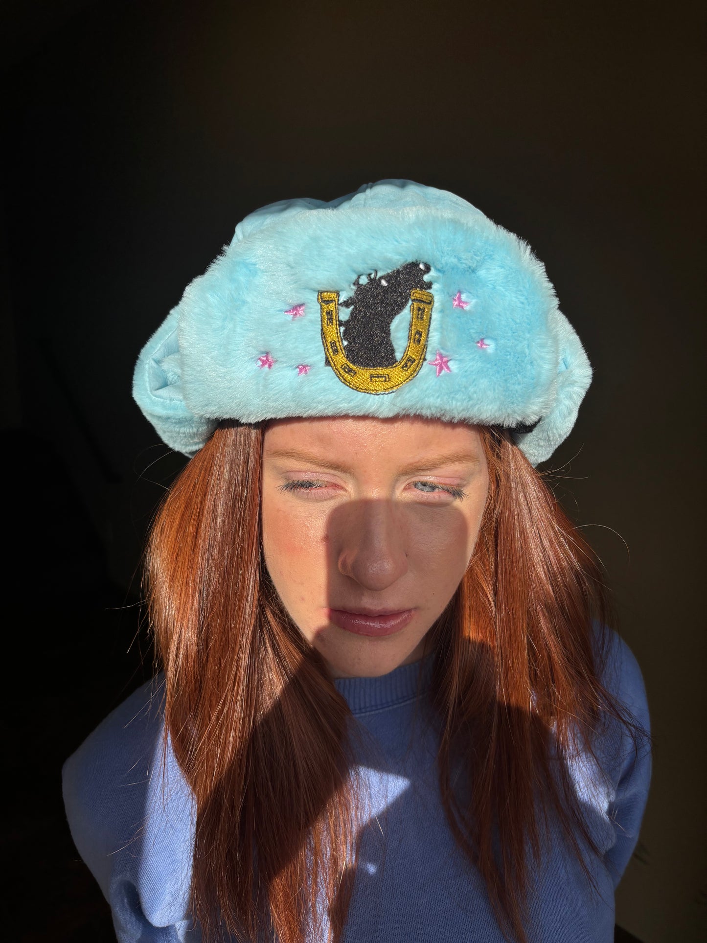 Johnny Joestar Embroidered Faux Fur Ushanka (Preorder)
