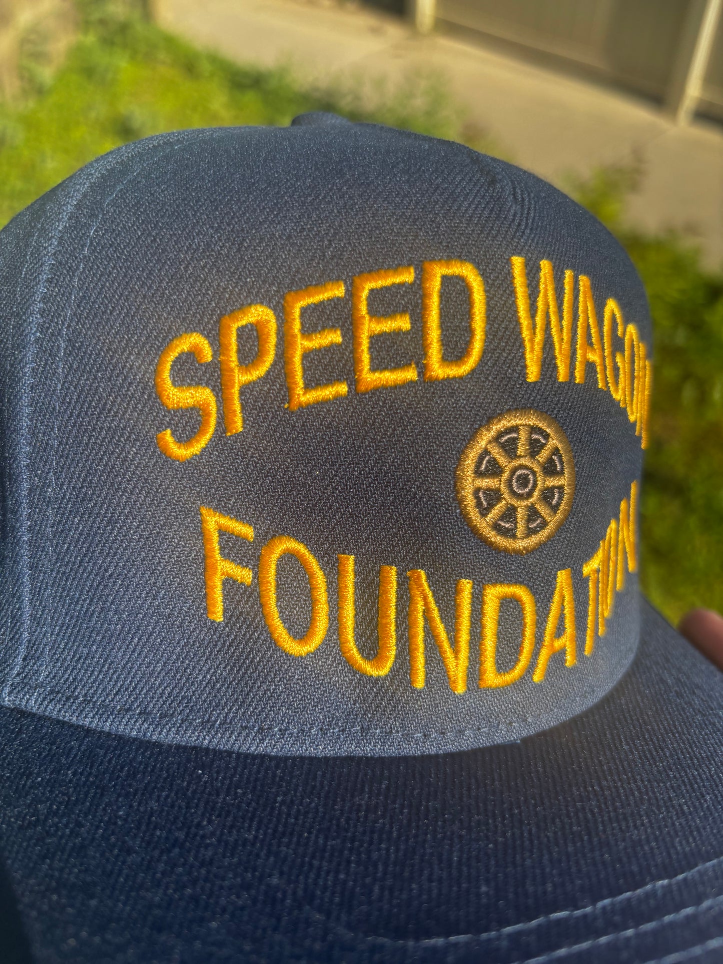 "SPEEDWAGON” 5oz Snapback Embroidered Cap