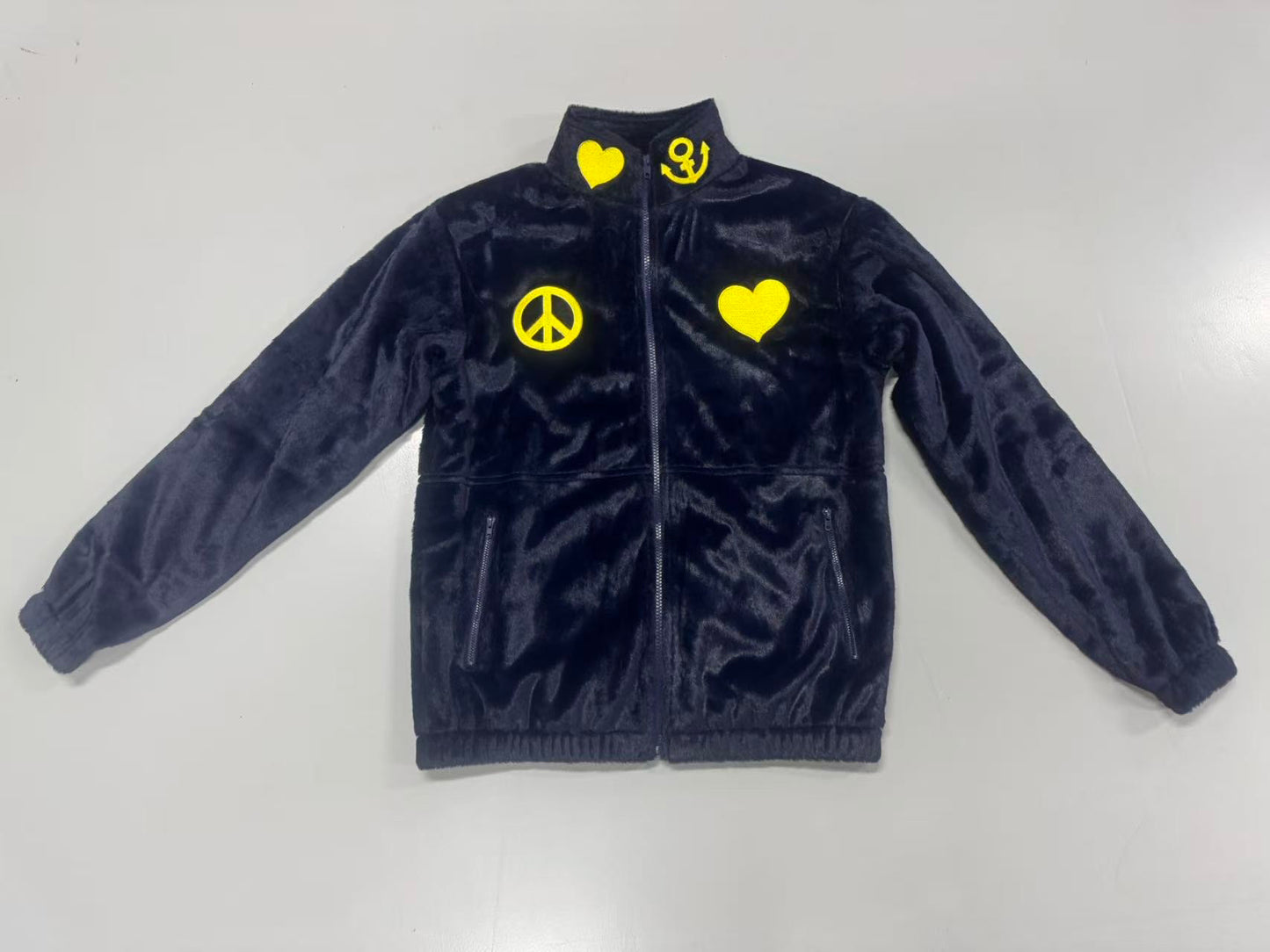 "JOSUKE" 9oz HEAVY EMBROIDERED ZIPUP FLEECE