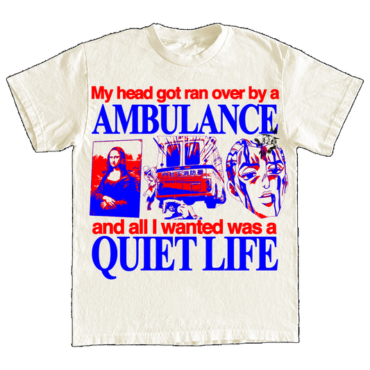 "AMBULANCE" 6oz PRINT T-SHIRT