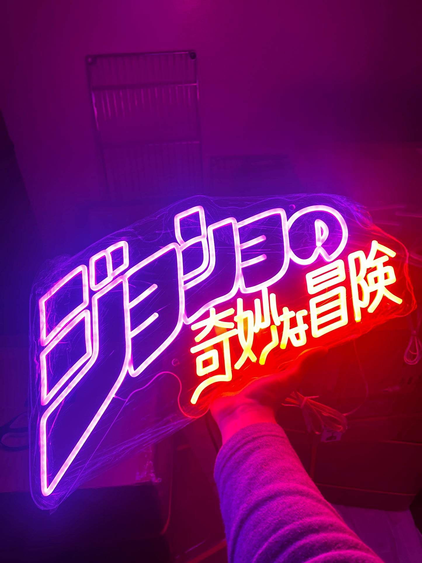 "JJBA" 14IN WIDE NEON SIGN