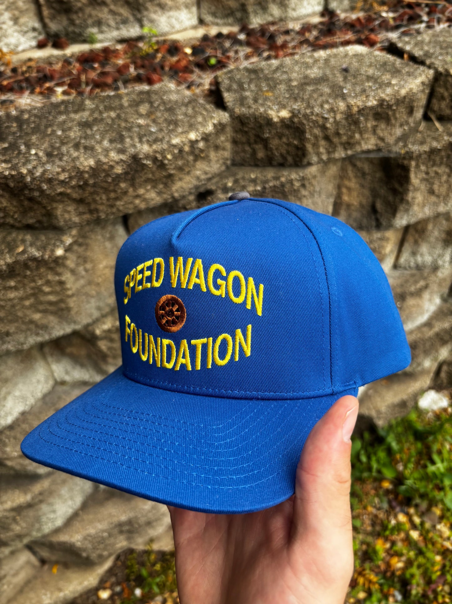 "SPEEDWAGON” 5oz Snapback Embroidered Cap