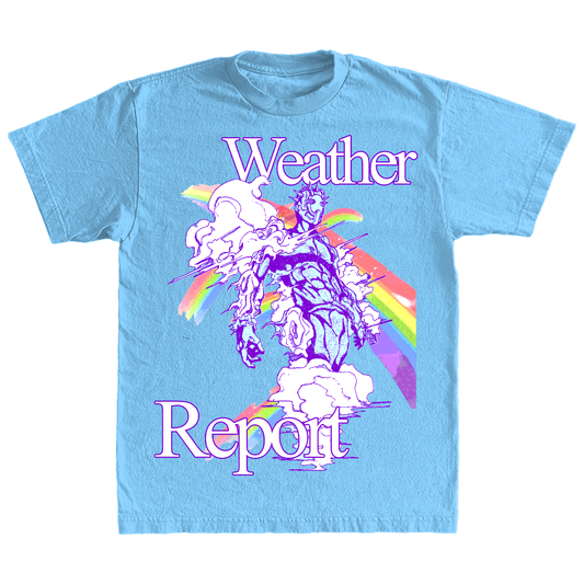 "WEATHERREPORT" 6oz PRINT T-SHIRT