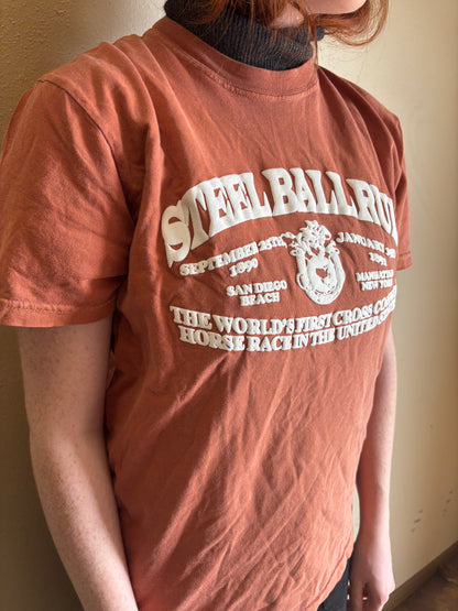 "STEELBALLRUN" 7oz PUFFPRINT T-shirt