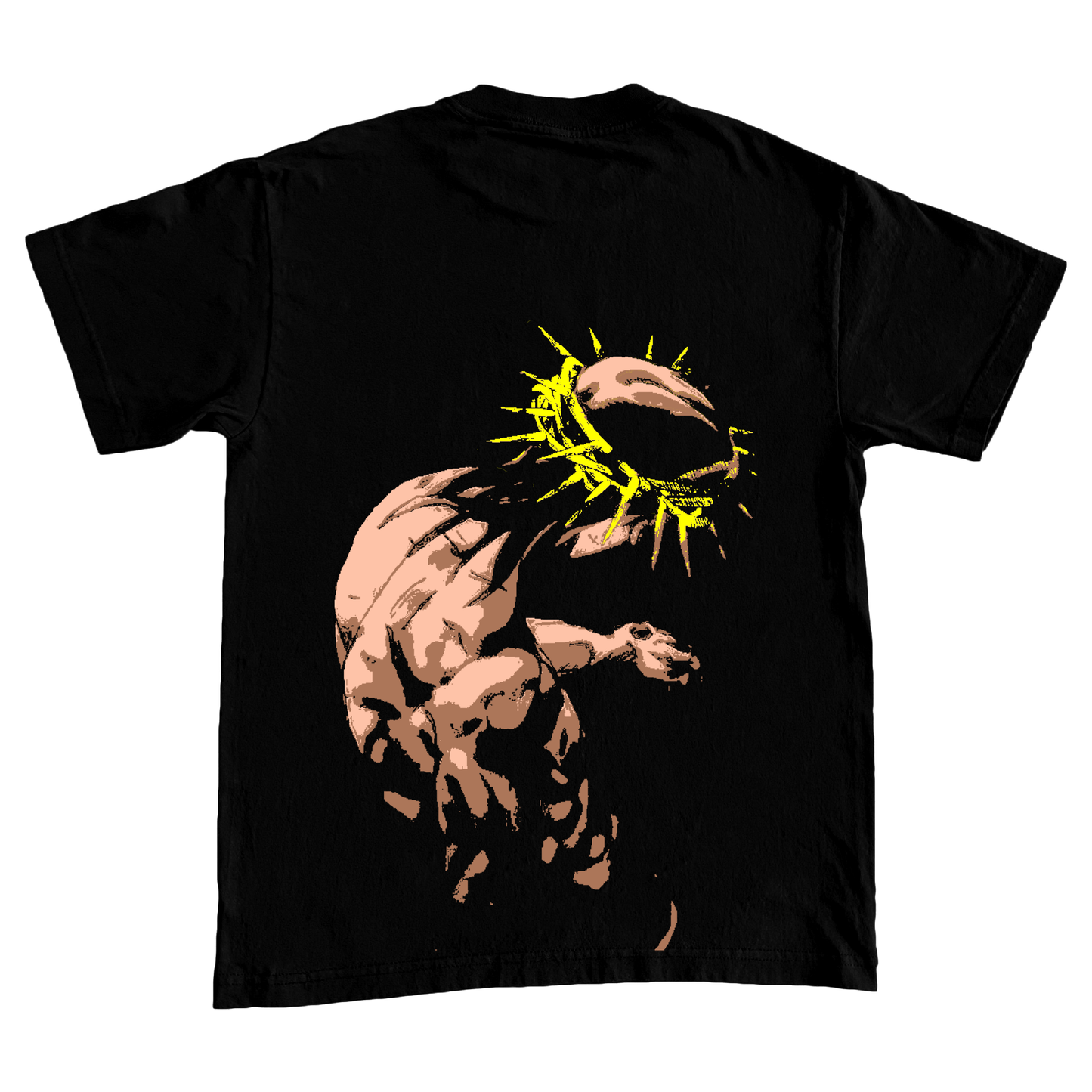 "THE SAINT" Front and Back Print Crewneck T-Shirt