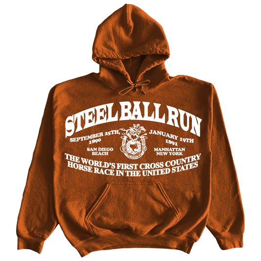 "STEELBALLRUN" 9oz PUFF PRINT HOODIE