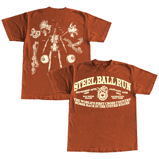 "STEELBALLRUN" 7oz PUFFPRINT T-shirt (Requiem