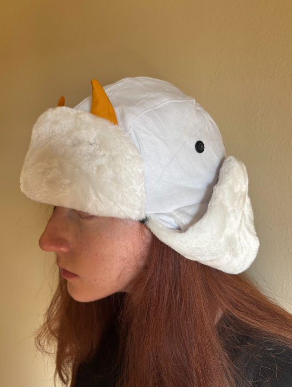 WEATHER REPORT EMBROIDERED USHANKA w/ 3d Horns