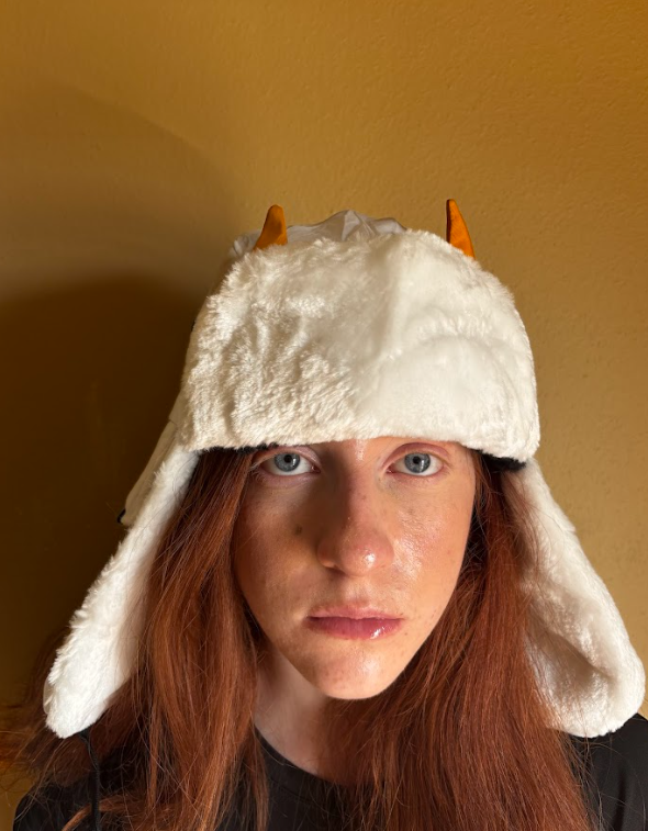 WEATHER REPORT EMBROIDERED USHANKA w/ 3d Horns