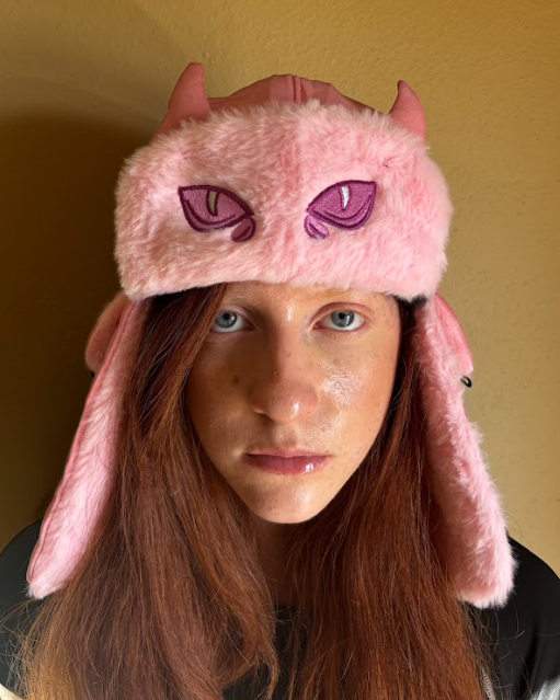 KILLER QUEEN EMBROIDERED USHANKA 3D HORNS (see item description for shipping)