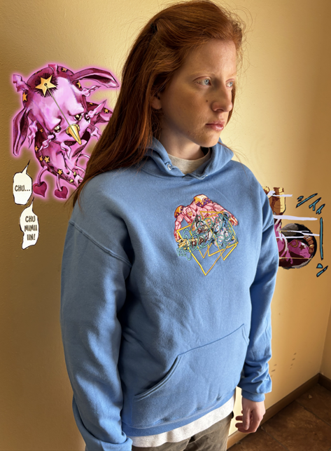 "JOHNNY" 9oz HEAVY EMBROIDERED HOODIE