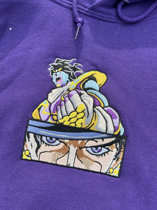 "JOTARO" 9oz HEAVY EMBROIDERED HOODIE