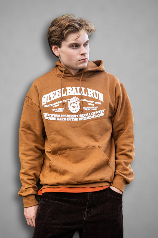 "STEELBALLRUN" 9oz PUFF PRINT HOODIE
